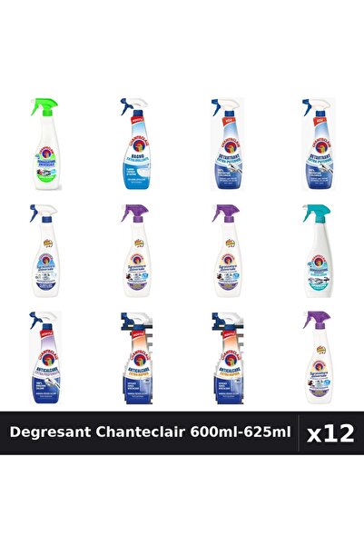 Chanteclair Set 12 Degresant Universal 600ml-625ml - 9 Arome Asortate - Curat...