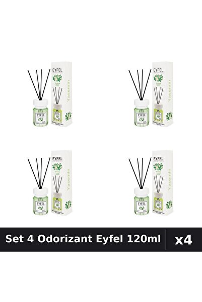Eyfel Set 4 Odorizante Camera Betisoare, Iasomie, 120 ml