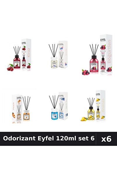 Eyfel Set 6 Odorizante Camera Betisoare - Cirese, Orhidee, Fructe, Piersica, ...