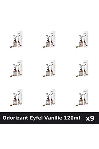 Eyfel Set 9 Odorizant Camera Betisoare Vanilie - Parfum Intens 120ml