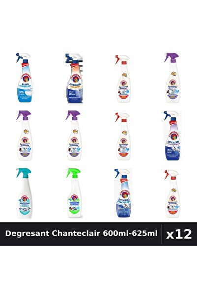 Chanteclair Set 12 Degresant Universal 600ml-625ml - 8 Arome, Anticalcar, Det...