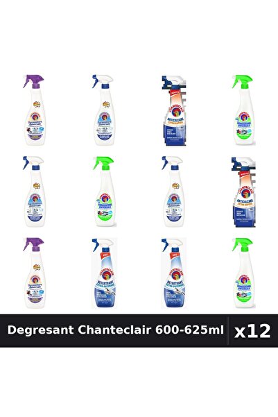 Chanteclair Set 12 Degresant Universal 600-625ml - Bicarbonat, Lămâie, Lavandă