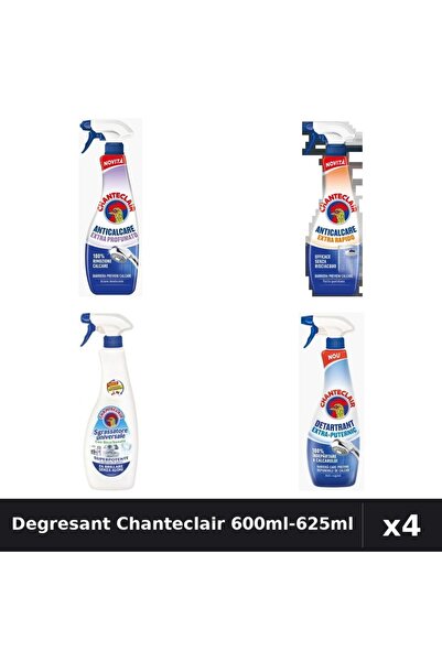 Chanteclair Set 4 Degresant Universal 600ml-625ml - Bicarbonat, Anticalcar, D...