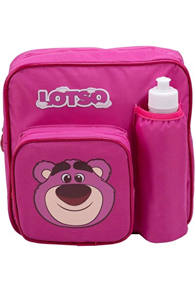 lotso صندوق غداء مع زجاجة ماء وشوكة وملعقة