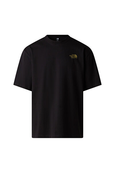 THE NORTH FACE Tricou negru pentru bărbați M Plant & Flora, supradimensionat,...