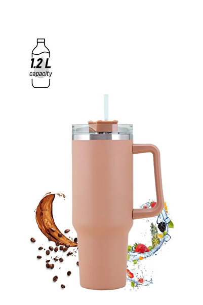 TAPIT 1200ML Tumbler with Lid and Straw Stainless Steel Insulated Tumblers wi...