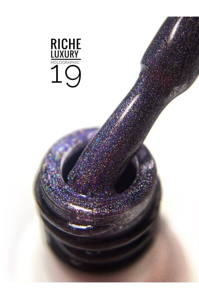 OEM Ojă semipermanentă, 10 ml, RICHE Luxury Holographic Nr.19