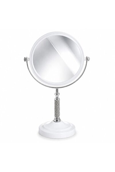 SHOPIENS Double Makeup Mirror Table Magnification x2 360 Rotation Stable Stan...