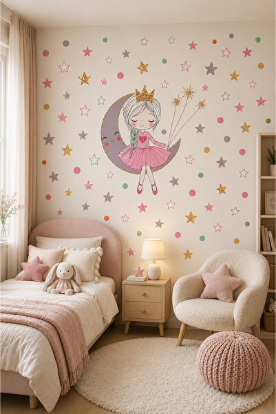 kutuTR 50x100 cm Kendinden Yapışkanlı Duvar Stickerı – Çocuk Odası, Bebek Oda...