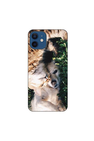 OEM Husa compatibila cu Apple iPhone 12 Silicon Gel Tpu Model Caine si Pisica