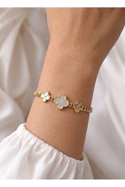 XUPING JEWELRY Gold Yoncalı Çelik Künye Bileklik