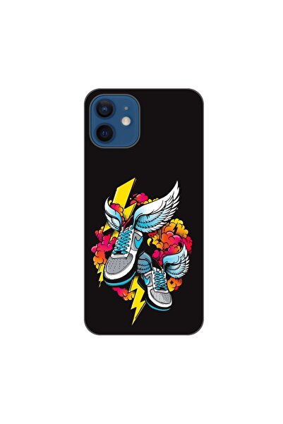 OEM Husa compatibila cu Apple iPhone 12 Silicon Gel Tpu Model Fashion Sneakers
