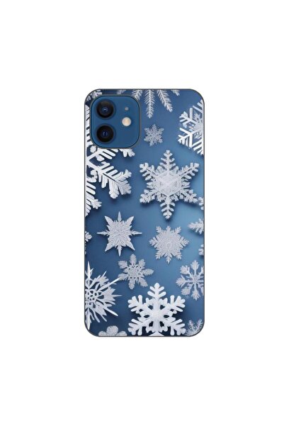OEM Husa compatibila cu Apple iPhone 12 Silicon Gel Tpu Model Fulgi de Zapada