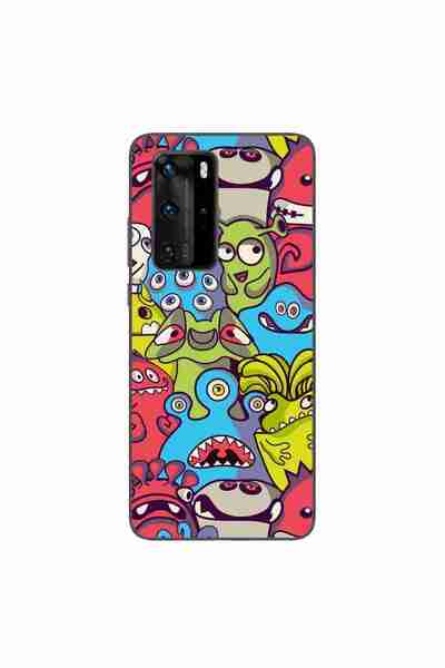 OEM Husa compatibila cu Huawei P40 Pro Silicon Gel Tpu Model Squishi Monsters