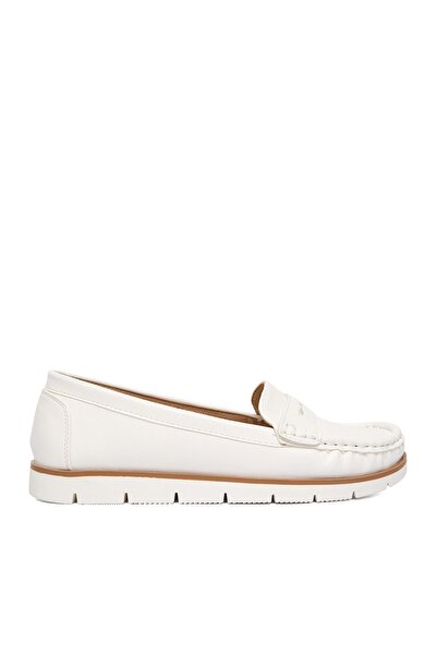 Gosoft Go Soft Mocasini de damă albi