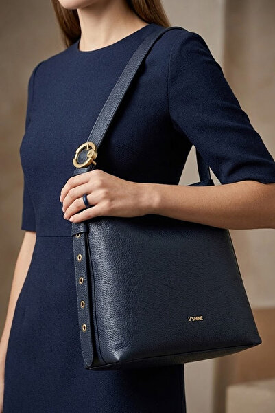 Ayakkabı Fuarı Elit Vsn3127C Women's Shoulder Bag Navy Blue