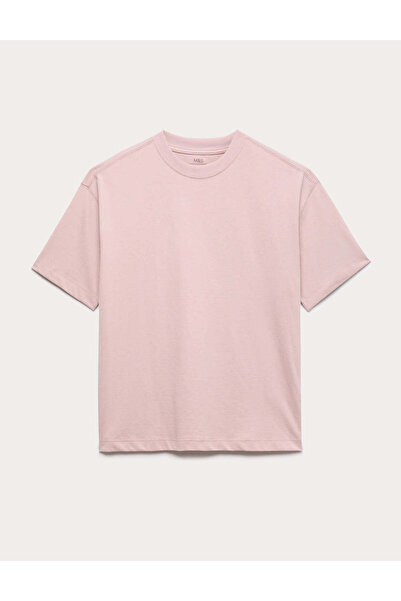 Marks & Spencer Saf Pamuklu Kısa Kollu T-Shirt (2-16 Yaş)