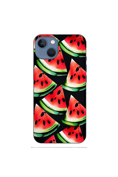 OEM Husa compatibila cu Apple iPhone 13 Silicon Gel Tpu Model Watermelon Slices