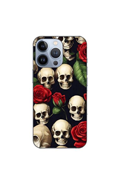 OEM Husa compatibila cu Apple iPhone 13 Pro Silicon Gel Tpu Model Skulls and ...