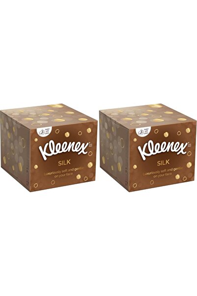 Kleenex مناديل وجه حريرية مكعبة الشكل، 3 طبقات، علبة واحدة تحتوي على 50 منديل...