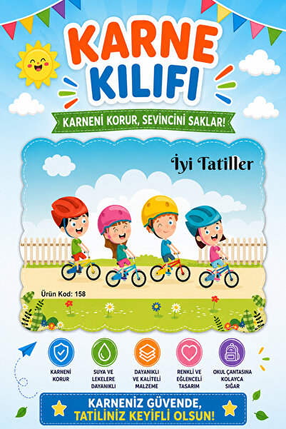 Ata Yayıncılık Ata İlkokullar İçin Karne Kılıfı Ürün Kodu:158 (1 Adet)