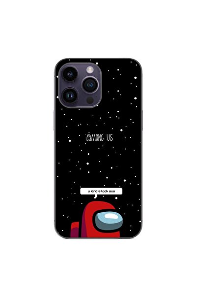 OEM Husa compatibila cu Apple iPhone 15 Pro Max Silicon Gel Tpu Model Among Us