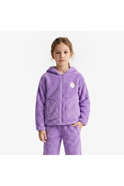 Nautica Knit Active Top Çocuk Mor Sweatshirt