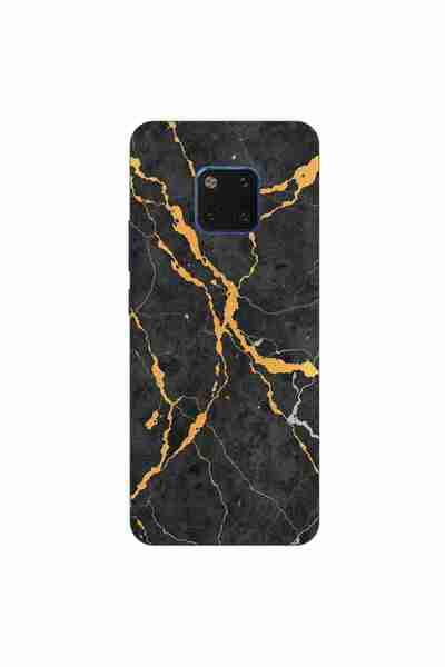 OEM Husa compatibila cu Huawei Mate 20 Pro Silicon Gel Tpu Model Noir Gold Ma...