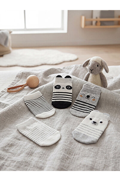 KORE 5-Pack Non-Slip Sole Baby Boy Booties