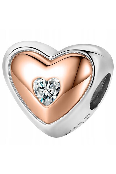 Larezo pandantiv, element decorativ, Model Inima Dubla Cristal Inima Alba, Zi...