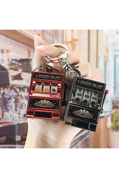 Xui Slot Machine / Fruit Machine Keychain / Try Your Luck Dark Grey Color/Min...