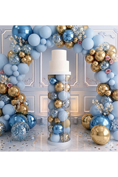 GOLDCENTER PVC PASTA SÜTUNU VE 100 LÜ BALON ZİNCİRİ