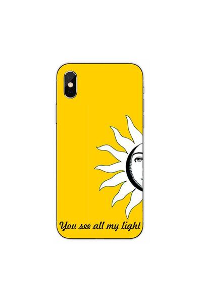 OEM Husa compatibila cu Apple iPhone X Silicon Gel Tpu Model Cupluri Soarele