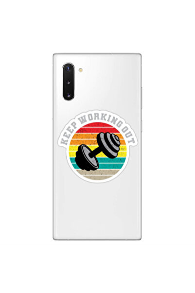 Other Samsung Note 10 Plus Keep working out Transparent Silicone TPU Θήκη