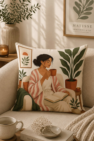 Bertille Home Σειρά Pop Art Κάλυμμα μαξιλαριού διπλής όψης με ψηφιακή εκτύπωσ...