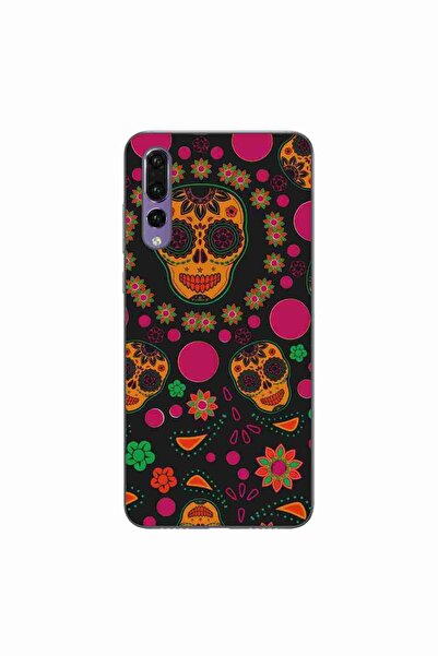 OEM Θήκη συμβατή με Huawei P20 Pro, από σιλικόνη gel TPU, με σχέδιο Κρανίδια ...
