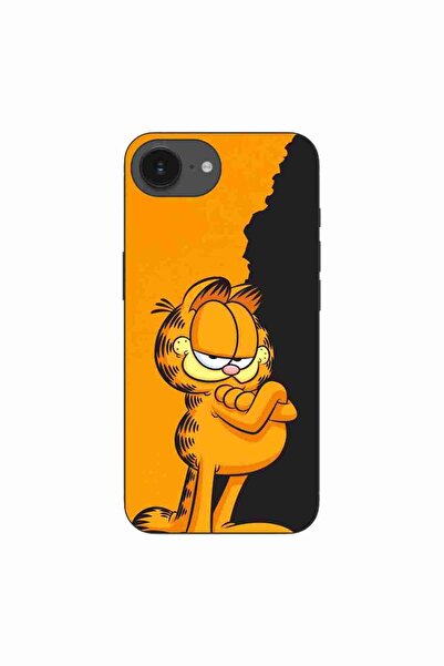 OEM Husa compatibila cu Apple iPhone 16e Silicon Gel Tpu Model Garfield Black...