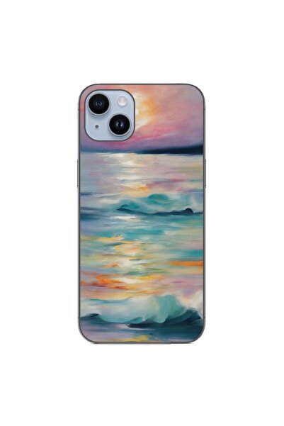 OEM Θήκη συμβατή με Apple iPhone 15 Plus από σιλικόνη gel TPU με σχέδιο ακουα...