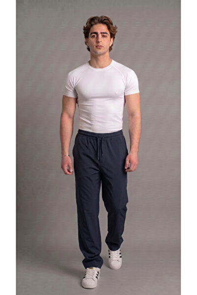 bgm fashion Unisex tamnoplave padobranske hlače od likre, udobnog kroja