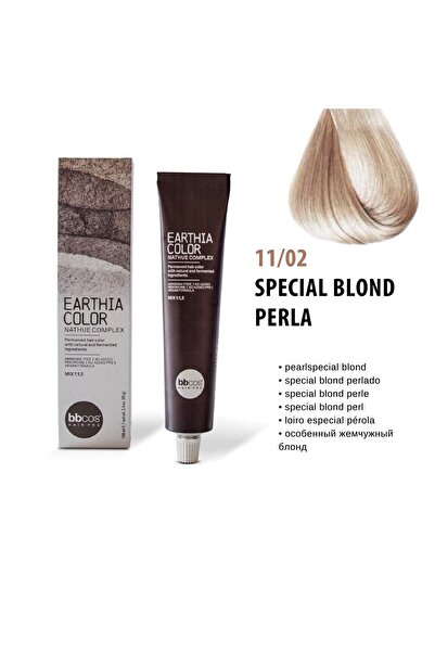 bbcos Earthia Color Nathue Complex Permanent Hair Dye, 11/02 Premium Pearl Bl...