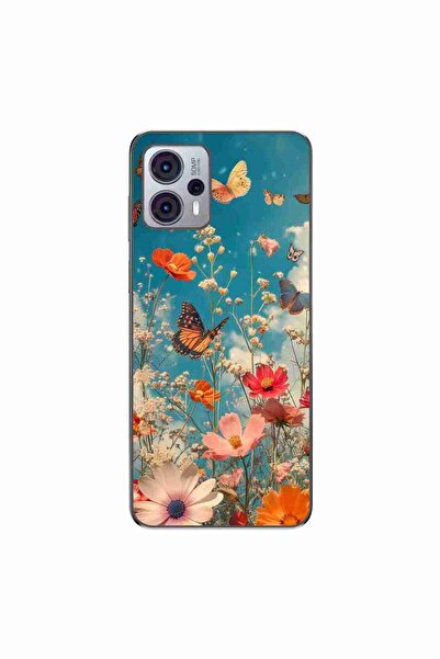 OEM Husa compatibila cu Motorola Moto G13 Silicon Gel Tpu Model Flori si Fluturi
