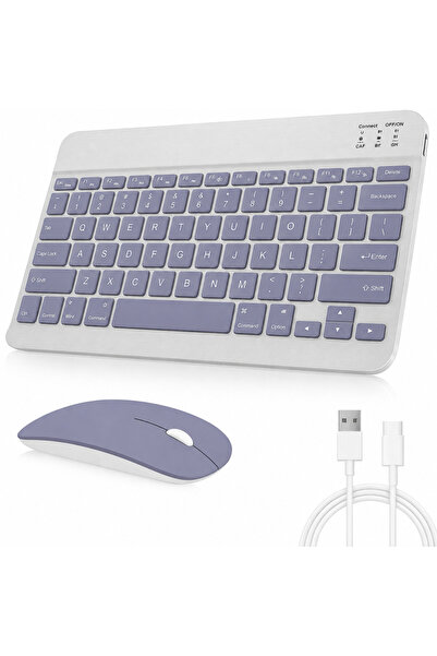 UnDePlus Tüm Cihazlara Uyumlu Kablosuz Bluetooth Klavye ve Mause Seti Tablet ...
