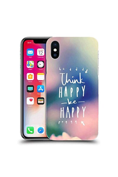 OEM Husa compatibila cu Apple iPhone X Silicon Gel Tpu Model Think Positive
