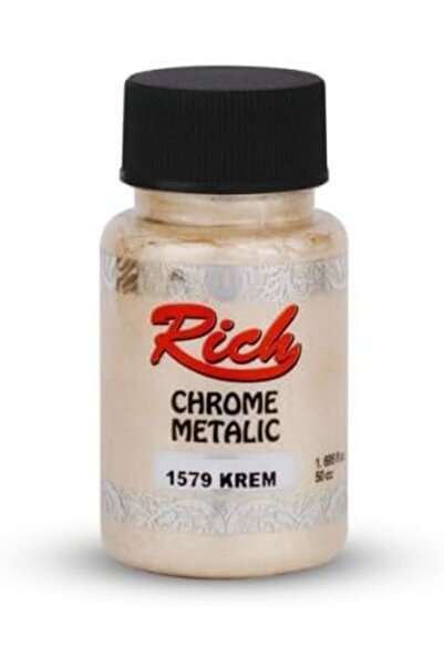 Rich CHROME METALLIC PAINTS 50, COL NO:1579 CREAM