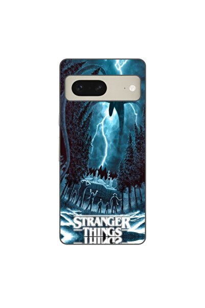 OEM Husa compatibila cu Google Pixel 8 Silicon Gel Tpu Model Stranger Things ...