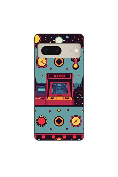 OEM Husa compatibila cu Google Pixel 7 Silicon Gel Tpu Model Gamer Arcade Room