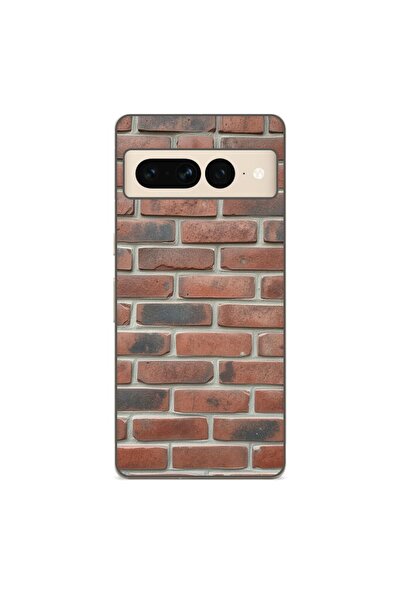 OEM Husa compatibila cu Google Pixel 7 Pro Silicon Gel Tpu Model Brick Wall