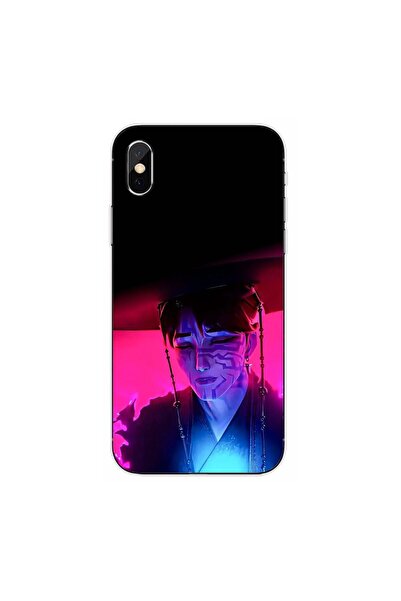 OEM Husa compatibila cu Apple iPhone X Silicon Gel Tpu Model KPop Demon Hunte...