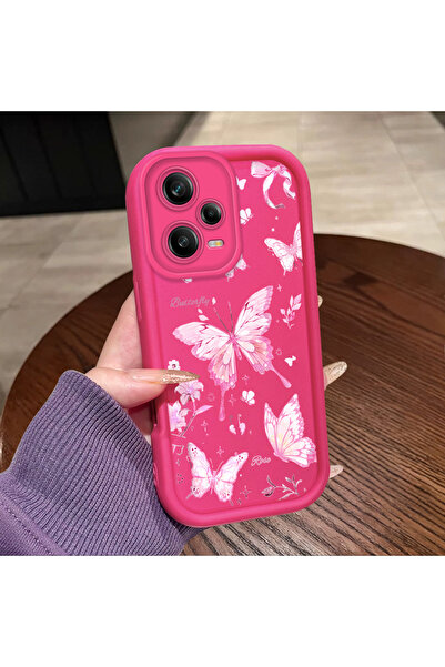 CASEVIBE Xiaomi Redmi Note 12 Pro 5G Uyumlu Kelebek desenli silikon, şok emic...