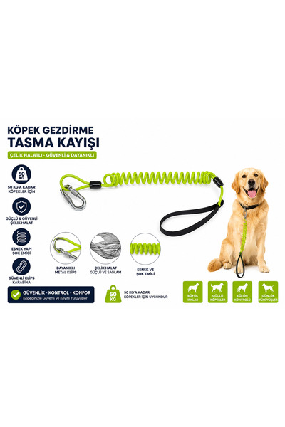 beneficio 1,5 metre Köpek Gezdirme Tasma Kayışı Siyah 50 Kg'a Kadar Köpekler ...